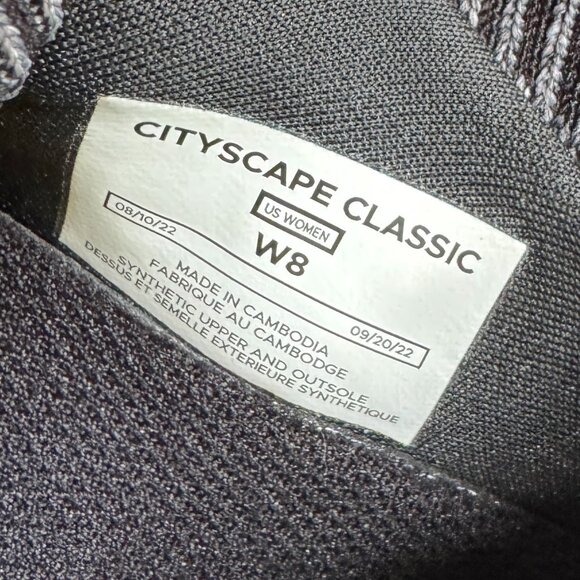 Vessi Womens Cityscape Classic Gray White Knit Lace Up Lightweight Shoes Size 8 - Picture 4 of 7